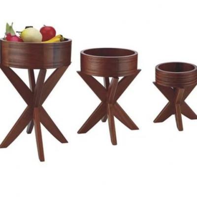  Buffet Display Stand Caterers Tree Shape wood bowl