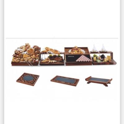 Buffet Display Stand Caterers Tree Shape wood bowl