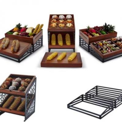 Buffet Display Stand Caterers Tree Shape wood bowl