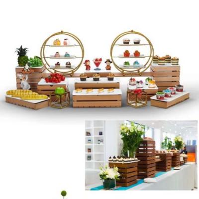 Buffet Display Stand Caterers Tree Shape wood bowl