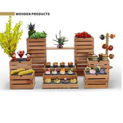 Buffet Display Stand Caterers Tree Shape wood bowl